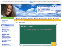 Tablet Screenshot of gim.krempachy.szkolnastrona.pl